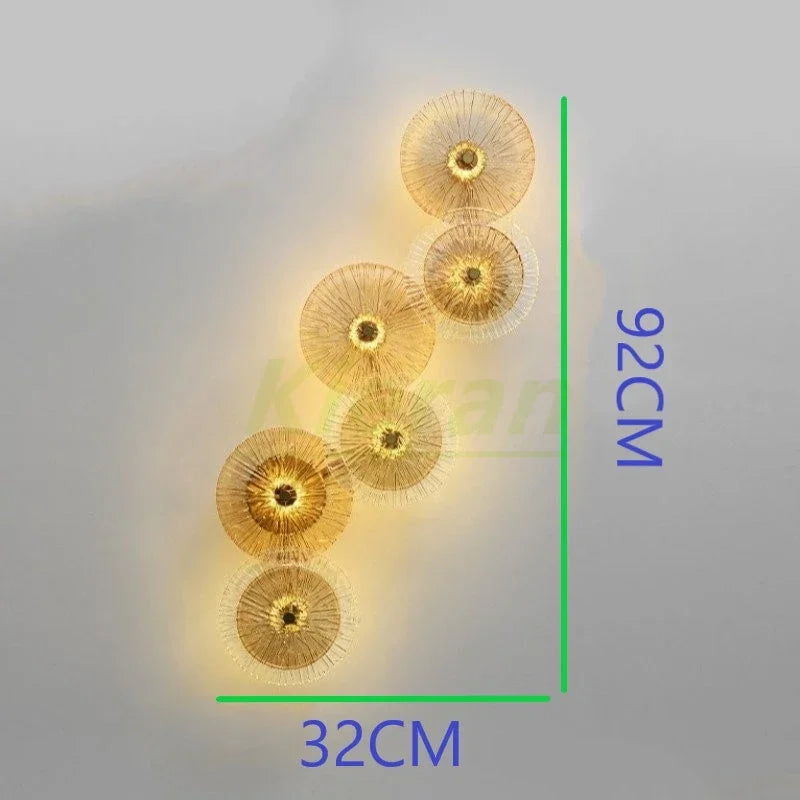 Lámparas de pared LED de cristal DecorBites™ para la decoración de la sala de estar y el dormitorio