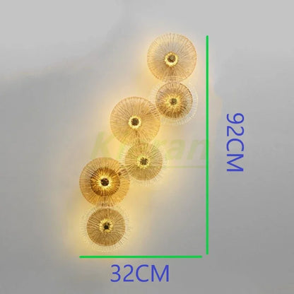 Lámparas de pared LED de cristal DecorBites™ para la decoración de la sala de estar y el dormitorio