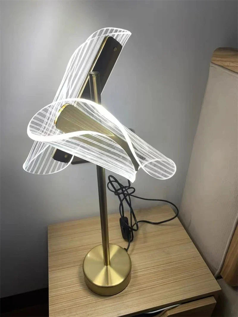 DecorBites™ LED Floor Lamp Minimalist Living Room Bedroom Standing Light Decor Virtual Fixture Acrylic Floor Lights