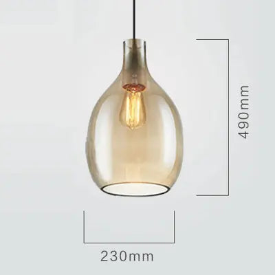 DecorBites™ Glass Pendant Lights: Modern Wine Bottle Lamps for Living Room, Bedroom, Kitchen