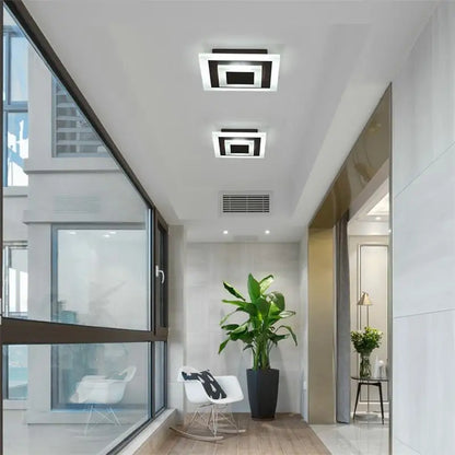 DecorBites™ LED Ceiling Light: Modern Round Square Lighting Fixture for Home Decor