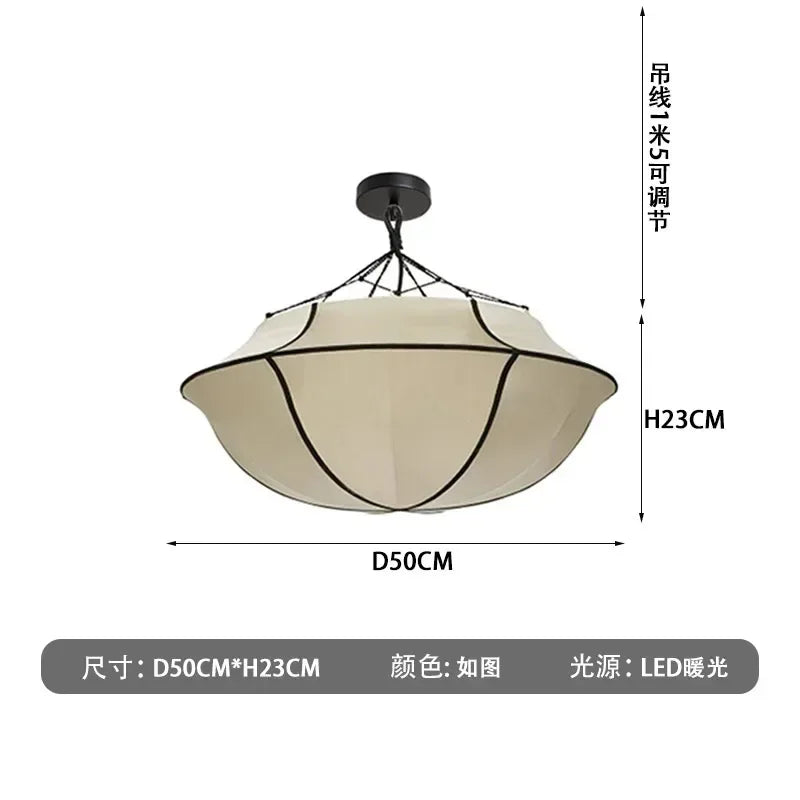 Lámpara colgante de paraguas japonés Decorbites™ - Linterna de techo LED para sala de estar, dormitorio y oficina
