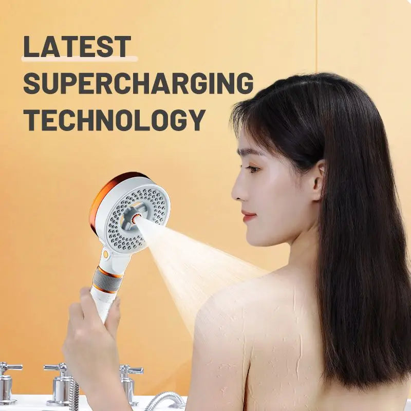 DecorBites™ Dual Sided High Pressure Showerhead - 3 Modes, Water Saving