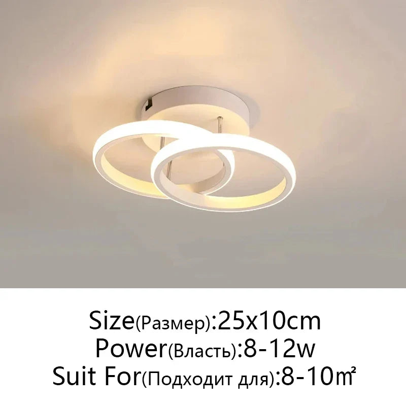 DecorBites™ LED Ceiling Lamp for Modern Spaces - Minimalist Indoor Lighting