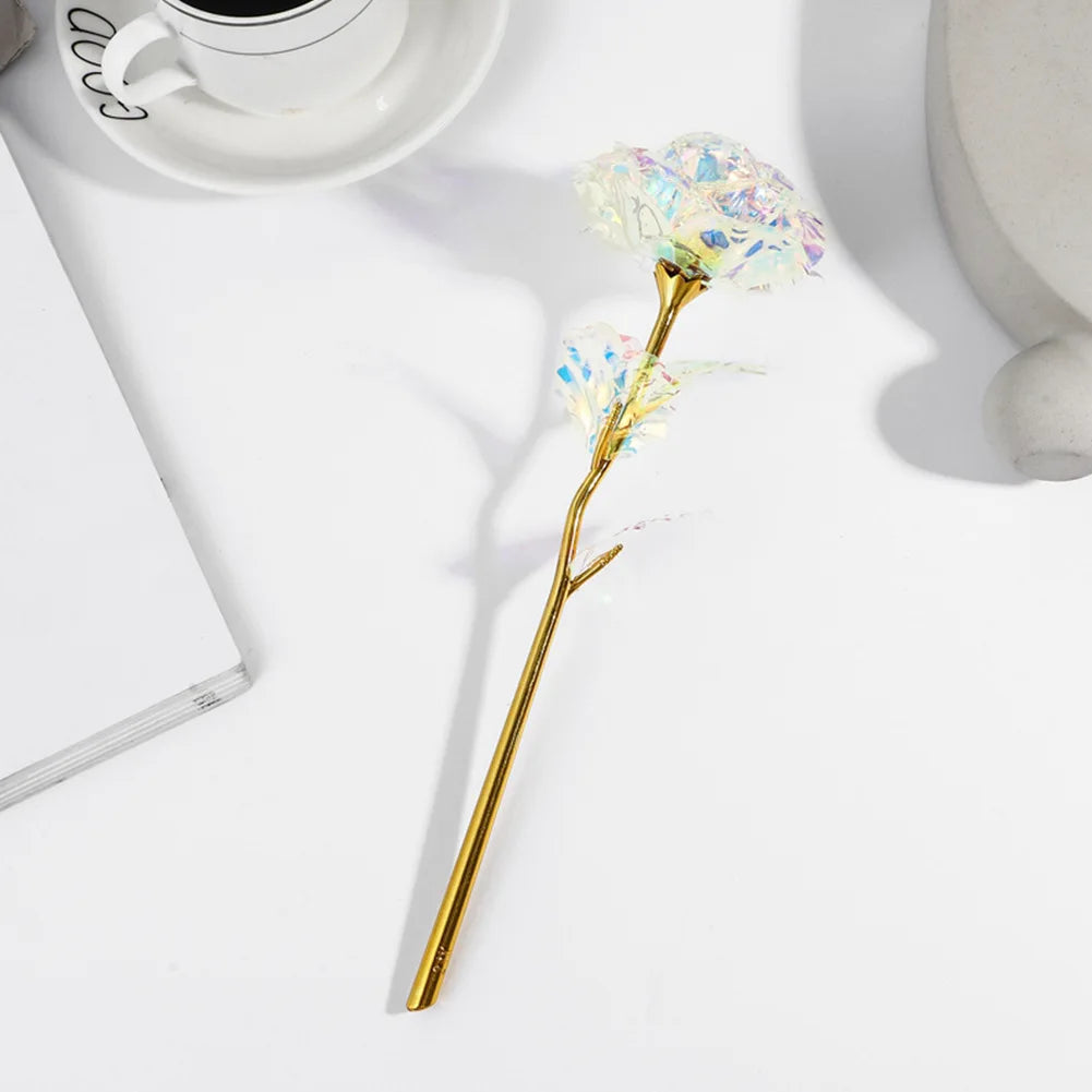 DecorBites™ Rosa Galaxia: Decoración de boda Amor Eterno, Centro de Mesa para el Día de San Valentín