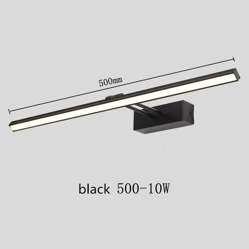 Aplique de pared con luz LED DecorBites™ para maquillaje, resistente al agua.