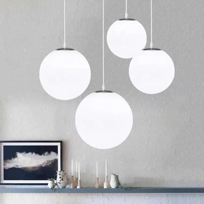 DecorBites™ Glass Ball Pendant Lights: Elegant Globe Hanging Lamps for Home, Restaurant & Bar.