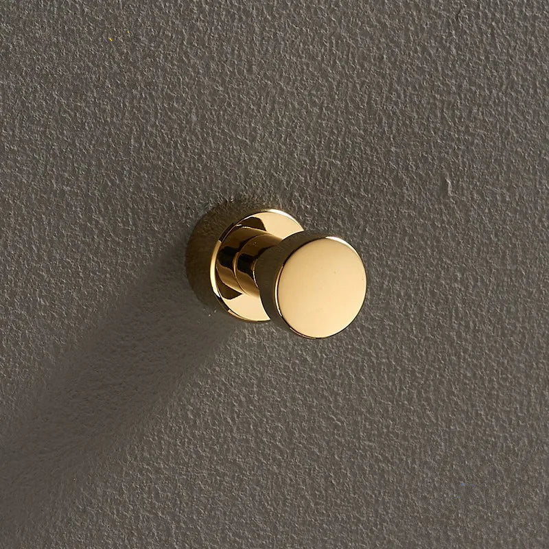 DecorBites™ Brass Wall Mount Robe Hooks for Bathroom and Door - Towel, Hat, Coat Holder