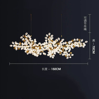 DecorBites™ Gold Grape Luxury Glass Pendant Chandeliers for Living Room and Kitchen