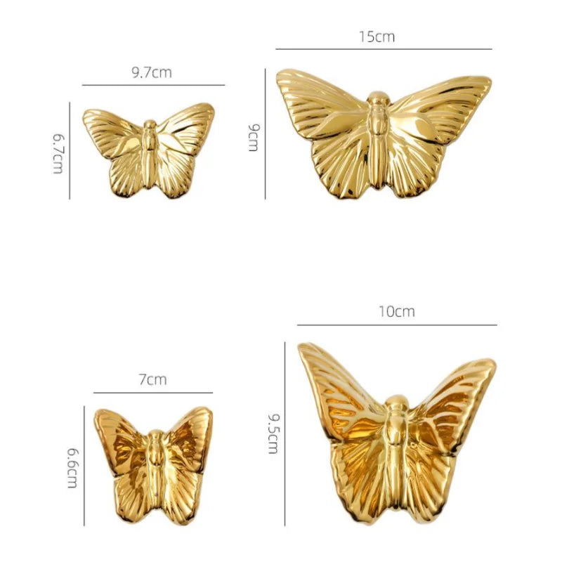 DecorBites™ Golden Butterfly Wall Decoration Set
