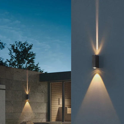 مصباح حائطي مقاوم للماء مصنوع من الألومنيوم من DecorBites™: إضاءة داخلية وخارجية عالية الطاقة