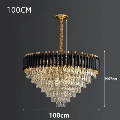 Lámpara colgante LED de cristal DecorBites™ para espacios de vida modernos