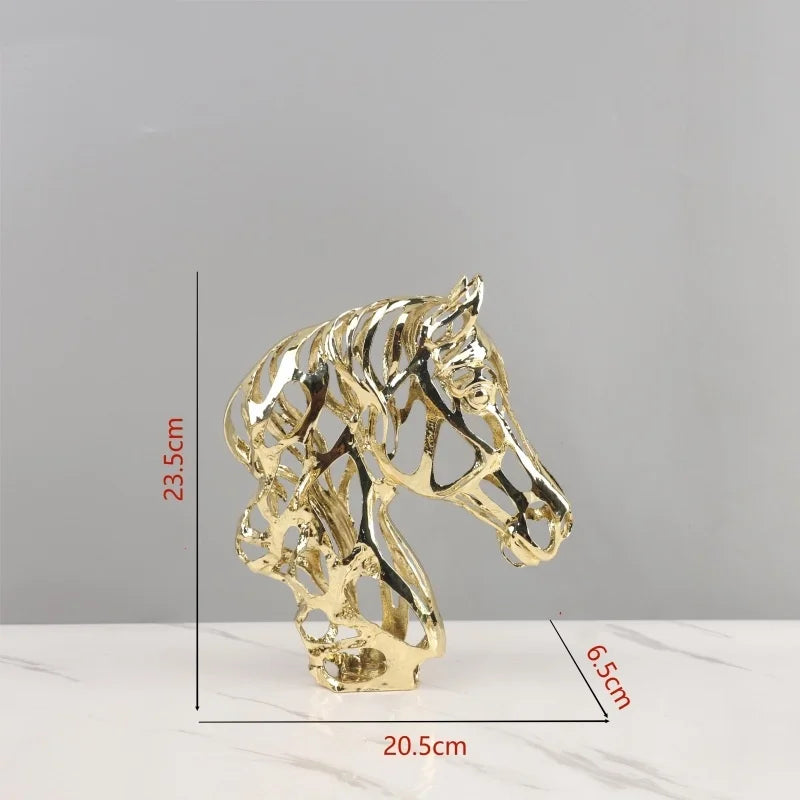 DecorBites™ Juego de esculturas de animales calados dorados para decoración del hogar