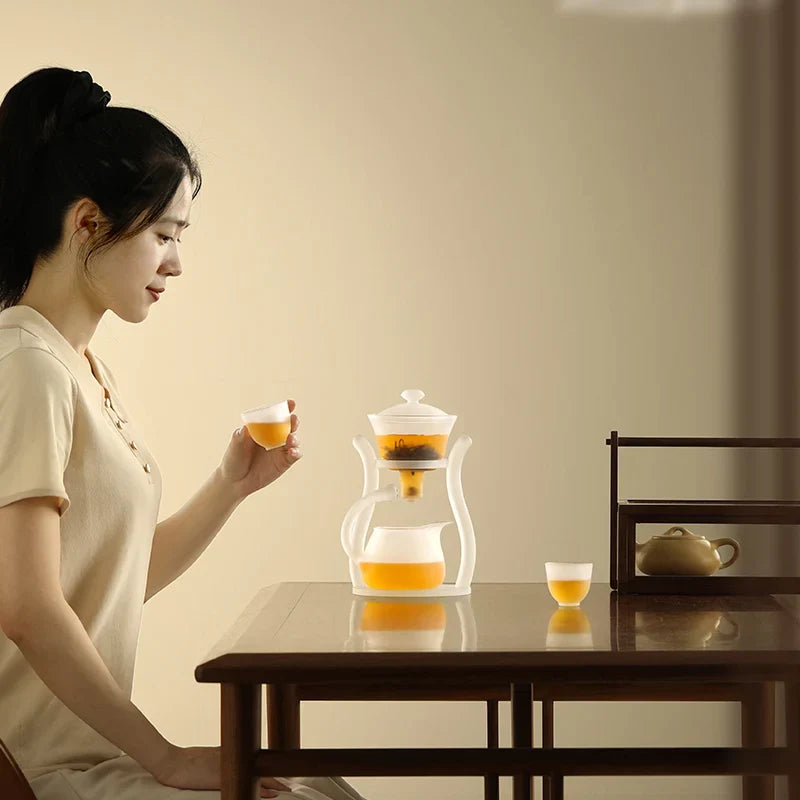 DecorBites™ Glass Teapot with Magnetic Drip Pot and Base