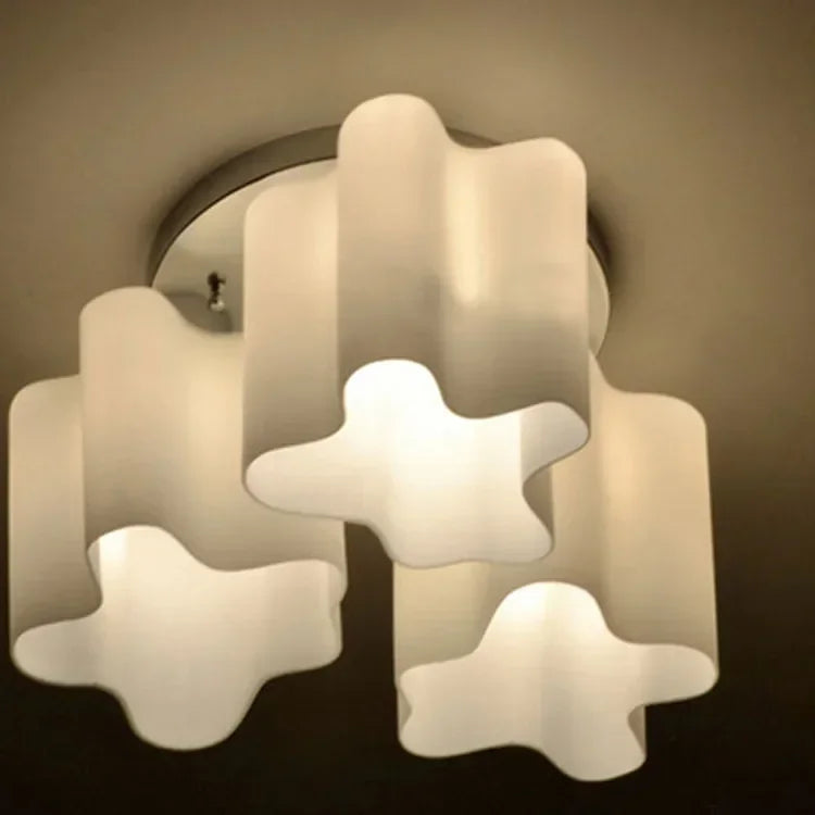 DecorBites™ Cloud Glass LED Ceiling Light: Modern Minimalist Circular Design for Bedroom, Hallway, Restaurant