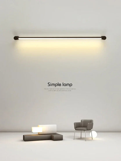 DecorBites™ Black Bar Linear Wall Light for Living and Dining Room Lighting