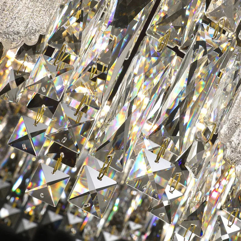 DecorBites™ Crystal Ceiling Chandelier: Modern Luxury Lighting for Living Room, Dining Room, Bedroom