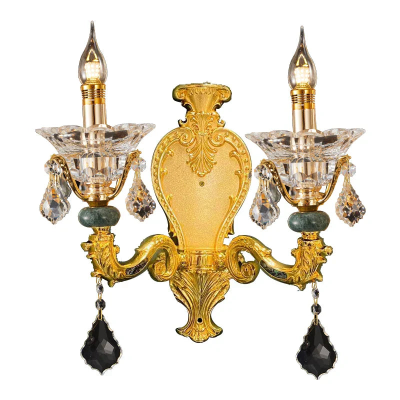 Copper Crystal Chandelier 34-Head D163cm