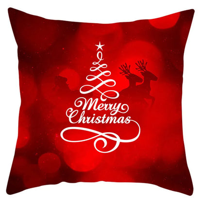 DecorBites™ Christmas Santa Claus Snowflake Pillow Cover 18x18inch