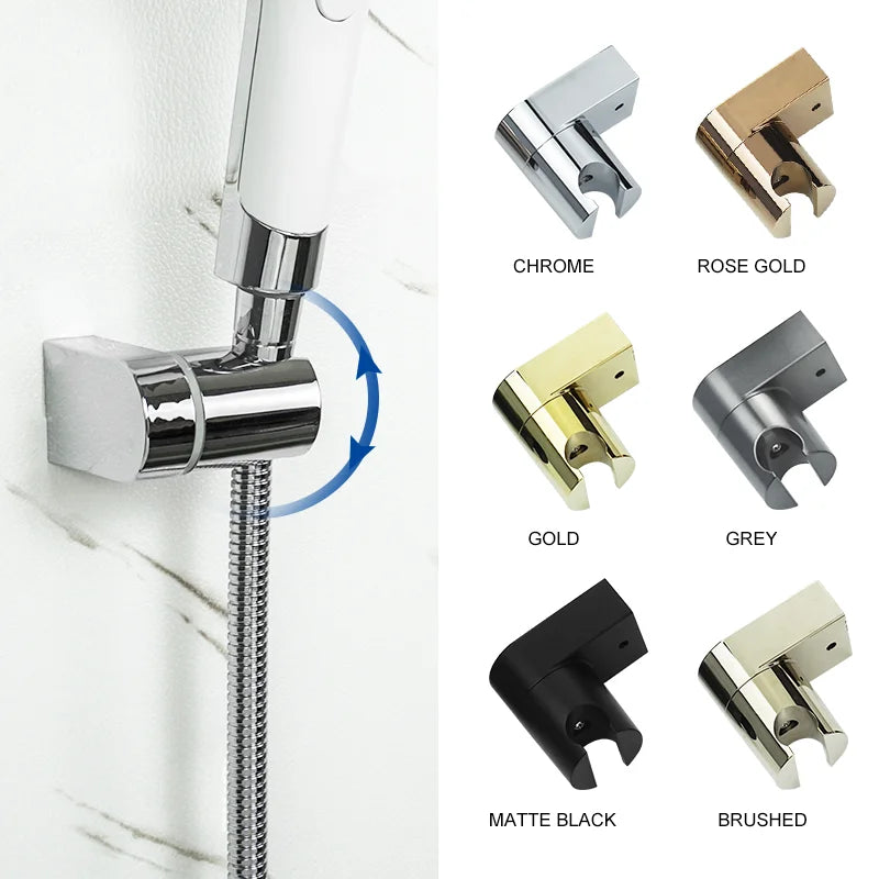 Soporte para Cabezal de Ducha ABS Gold Decorbites™ Soporte Giratorio Accesorios de Baño