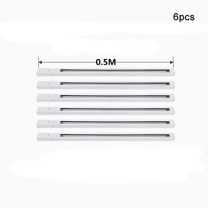 DecorBites™ Aluminum Track Rails for LED Spotlights with T-L Connector