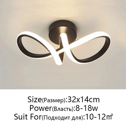 DecorBites™ LED Ceiling Lamp for Modern Spaces - Minimalist Indoor Lighting