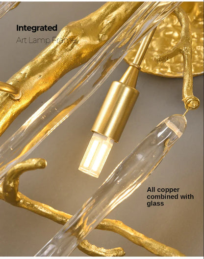 DecorBites™ Crystal Wall Lamp Living Room Bedroom Bedside Art Light