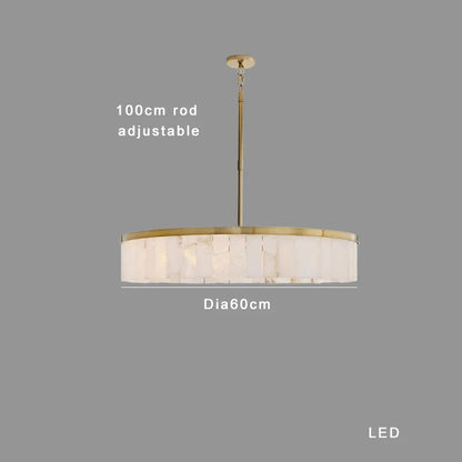 Lámpara colgante de techo redonda, elegante y lujosa DecorBites™ Gold Marble.