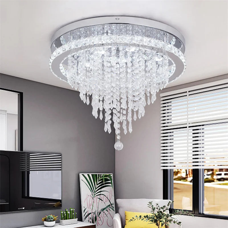 Decorbites™ K9-Kristall-LED-Kronleuchter Luxe Smart-Deckenleuchte Pendellampe