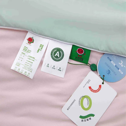 DecorBites™ Green Summer Cooling Comforter for Single Beds