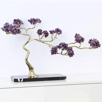 Figura decorativa DecorBites™ de cristal y latón para decoración de habitaciones