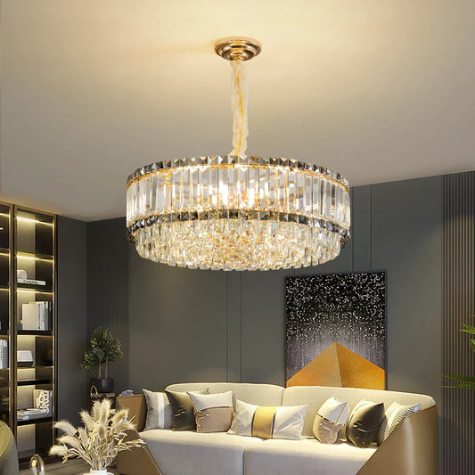 DecorBites™ French Crystal Chandelier for Living Room, Dining Room, and Master Bedroom