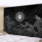 Decobites Black & White Stars Mandala Tapestry - Home Decor