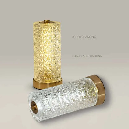 DecorBites™ Crystal Table Lamp: Modern Luxury Dimmable LED Desk Light for Living Room & Study