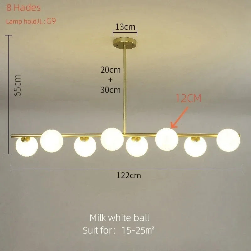 ثريا ديكوربايتس™ الزجاجية: إضاءة عصرية ساحرة للمطبخ وغرفة المعيشة وغرفة النوم