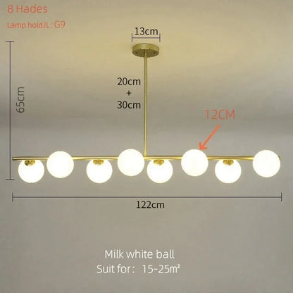 ثريا ديكوربايتس™ الزجاجية: إضاءة عصرية ساحرة للمطبخ وغرفة المعيشة وغرفة النوم