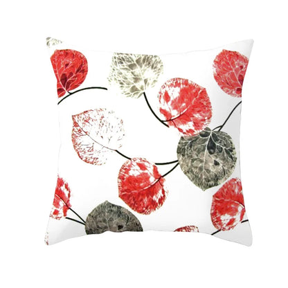 DecorBites™ Autumn Maple Leaves Pillow Cases Short Plush Cushion Cover Sofa Pillowslip