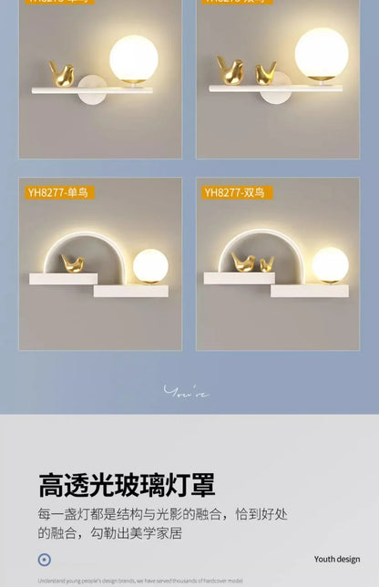 DecorBites™ Bird Wall Lights: Modern LED Nordic Living Room Lighting