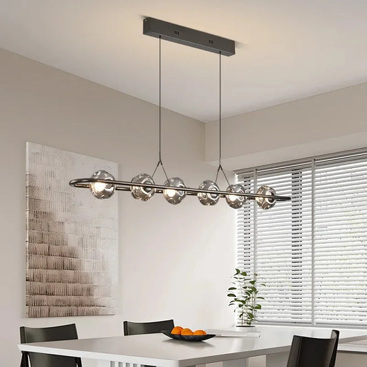 DecorBites™ Glass LED Chandelier Pendant Light for Home Bedroom Foyer Lighting