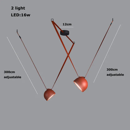 Lámpara colgante tipo candelabro LED DecorBites™ para iluminación interior regulable en la sala de estar