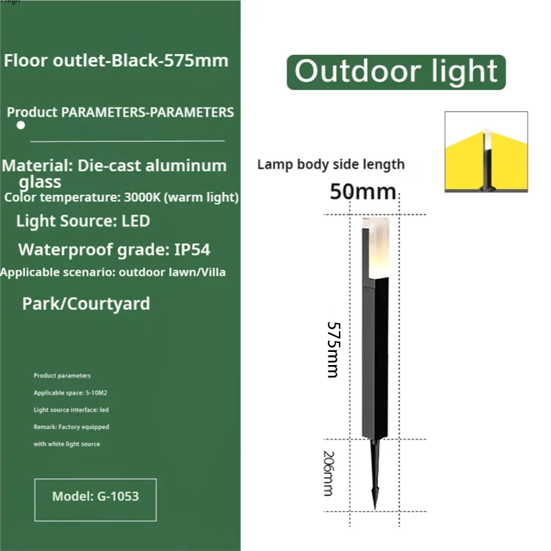 Decorbites™ Luces LED para Césped y Patios para Paisajismo de Jardines, Villas, Parques