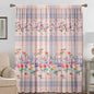 Decobites Floral Background Rod Pocket Curtains for Home Decor, Kitchen, Living Room