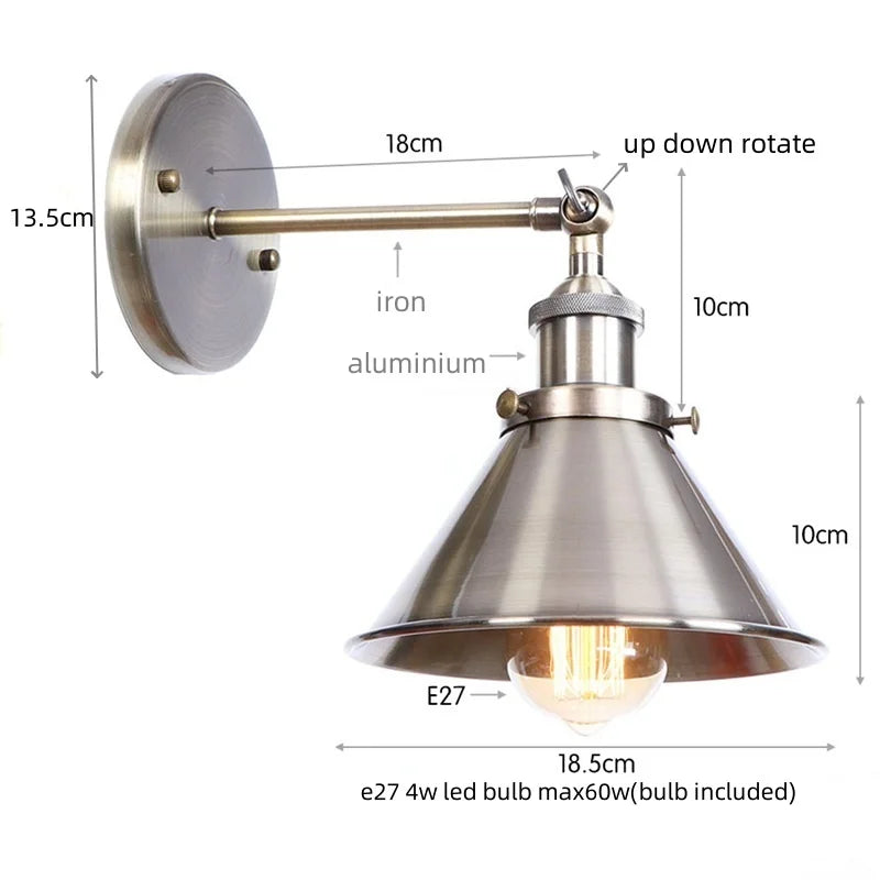 DecorBites™ LED Indoor Wall Lamps Silver for Bathroom Mirror Stair Dinning Room Home Decor