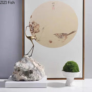 Escultura de Grulla Dorada™ de Decorbites: Decoración Moderna para Escritorio y Artesanías para la Estética de la Habitación