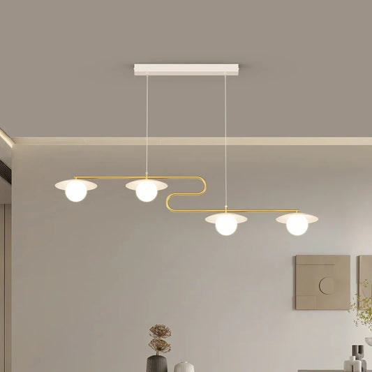 DecorBites™ Dimmable Led Ceiling Chandelier for Living Room, Dining Table, Kitchen - Modern Indoor Lighting Fixture