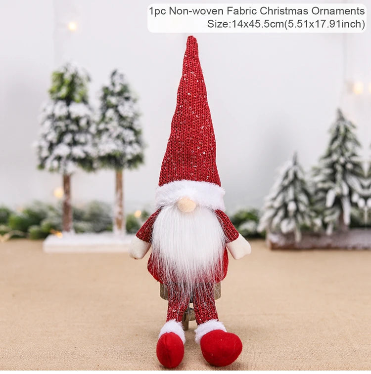 Gnome Christmas Faceless Doll Merry Christmas Decorations for Home 2024 Christmas Ornament Xmas Navidad Noel Gifts New Year 2025