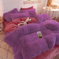 Decobites Plush Duvet Cover Set with Sheet Pillow Covers Luxury Winter Bedding