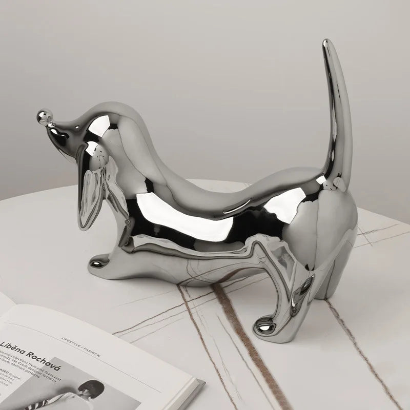 DecorBites™ Doberman Ceramic Art Statue | Nordic Luxury Home Decor Ornaments