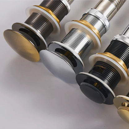 DecorBites™ Gold Large Round Bathroom Pop-up Drain for Copper Washbasin Sink