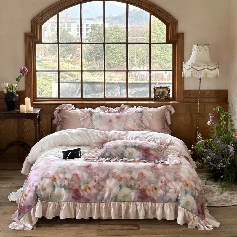 Decobites Princess Print Duvet Cover Set Pink Bedding Collection